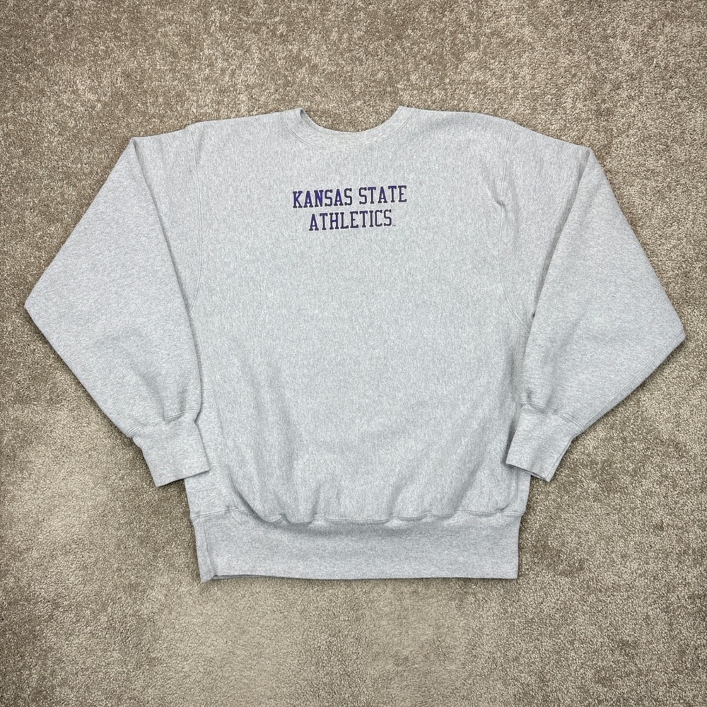 Vintage 90s Champion Reverse Weave Kansas State Wildcats Athletics Sweatshirt XL